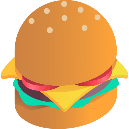 Burger salad fast food burger icon Burger salad fast food burger icon