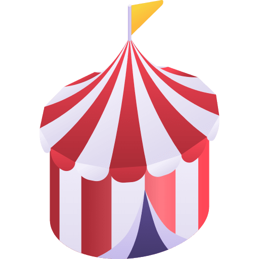 Circus tent circus fair amusement park icon Circus tent circus fair amusement park icon