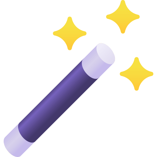 Magic wand magician fantasy illusionist icon Magic wand magician fantasy illusionist icon