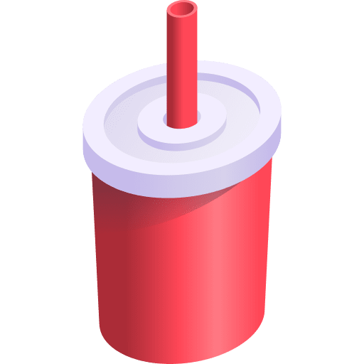 Soft drink beverage isometric food and restaurant icon Soft drink beverage isometric food and restaurant icon