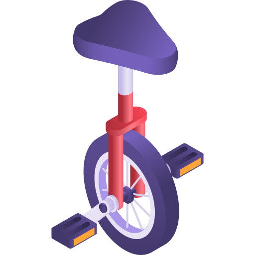 Unicycle transport isometric monocycle icon Unicycle transport isometric monocycle icon