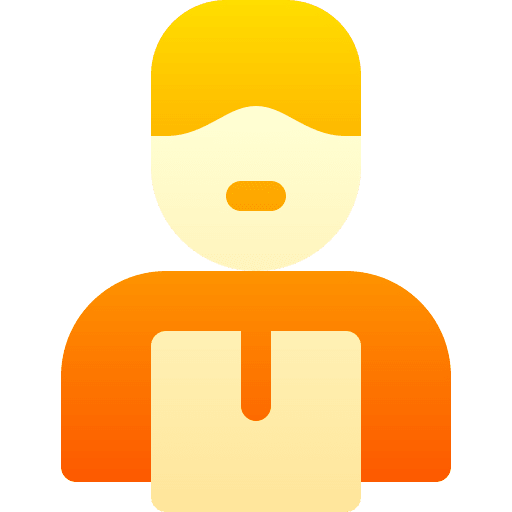 Delivery man delivery man package commerce icon