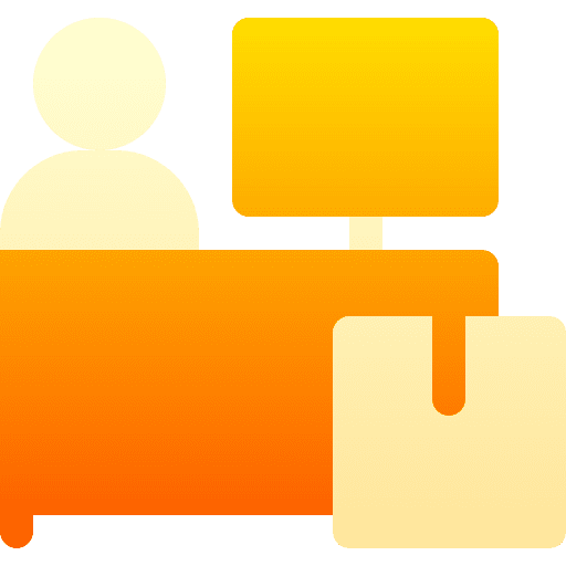 Customer service customer agent shipping and delivery boxes icon Customer service customer agent shipping and delivery boxes icon