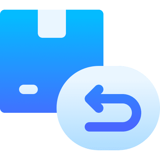 Return change parcel return box icon Return change parcel return box icon