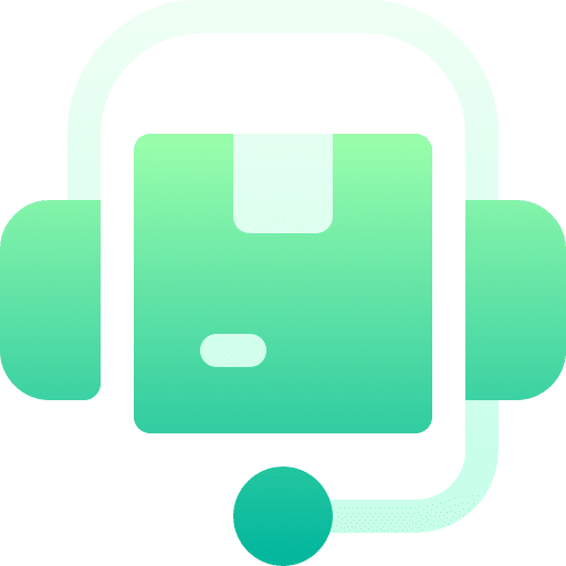 Support call center headset help icon Support call center headset help icon
