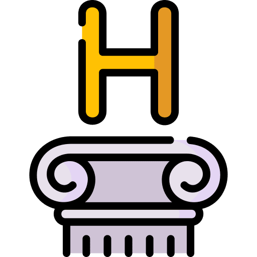 Eta greek letter shapes and symbols icon