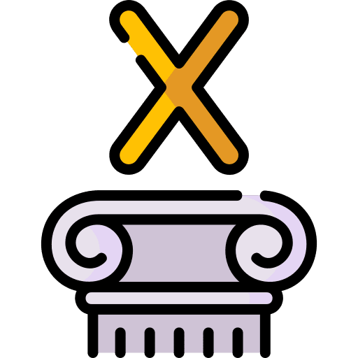 Ji column alphabet shapes and symbols icon Ji column alphabet shapes and symbols icon