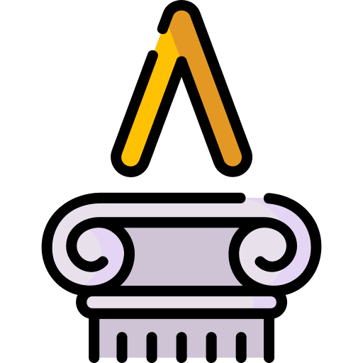Lambda alphabet education greek icon Lambda alphabet education greek icon