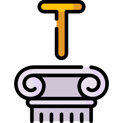 Tau greek tau column icon Tau greek tau column icon