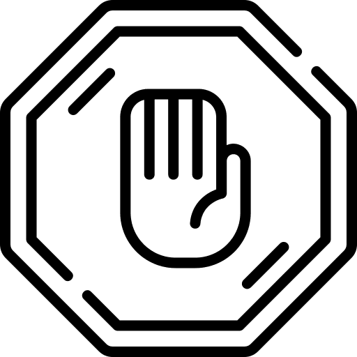 Restricted area controlled zone signs icon