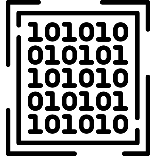 Code binary search searching icon Code binary search searching icon