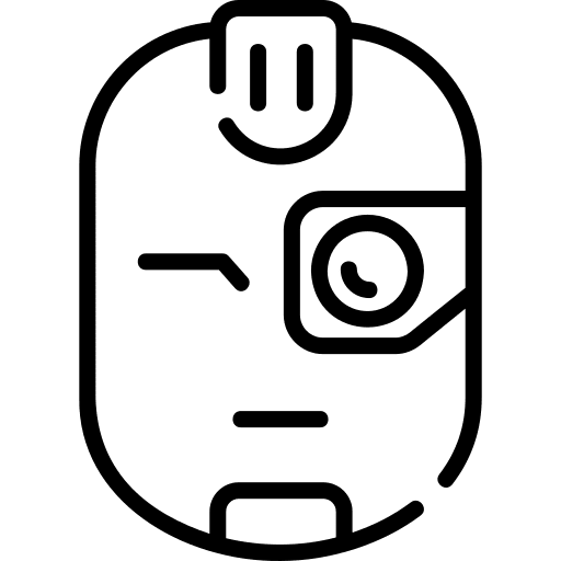 Robot science fiction technology bot icon Robot science fiction technology bot icon