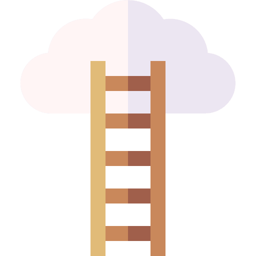 Climb business and finance stairs climb icon