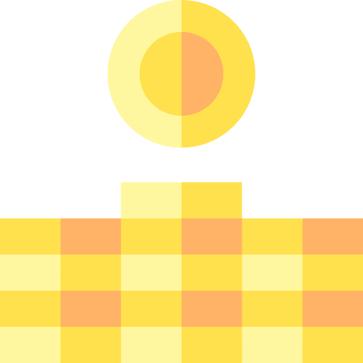 Coin increase coin currency icon