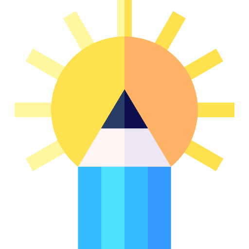 Creativity education creativity art and design icon