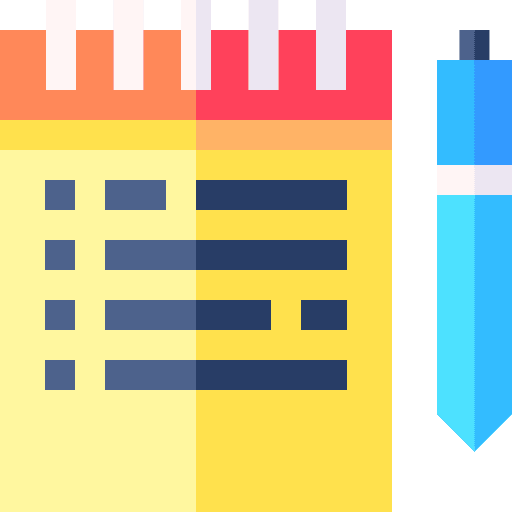Planning planning study pen icon