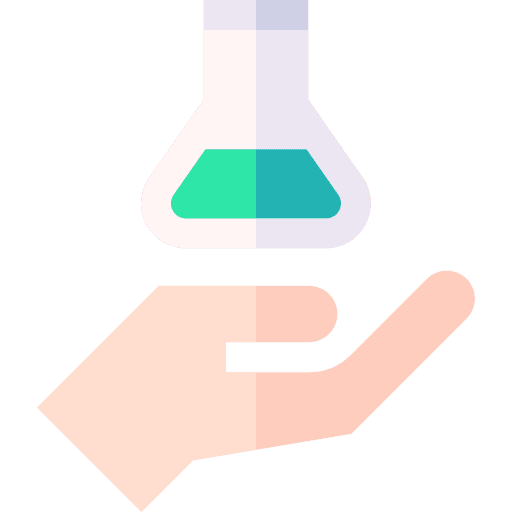 Test tube education laboratory flasks icon