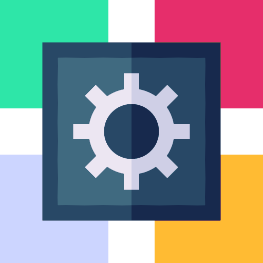 Application gear management settings icon