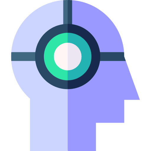 Artificial intelligence ai cyborg robotics icon