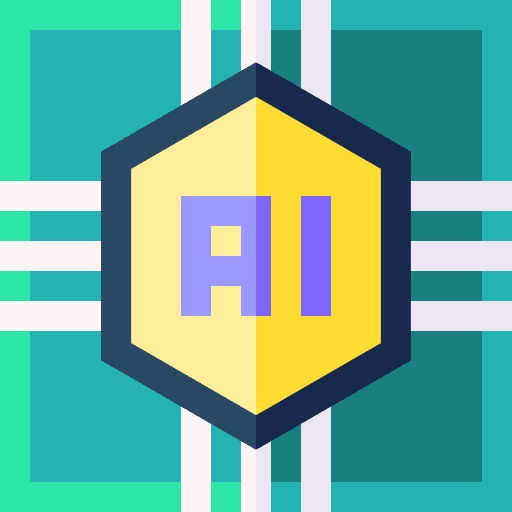 Artificial intelligence electronics ai processor icon Artificial intelligence electronics ai processor icon