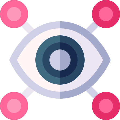 Artificial intelligence technology futuristic vision icon Artificial intelligence technology futuristic vision icon
