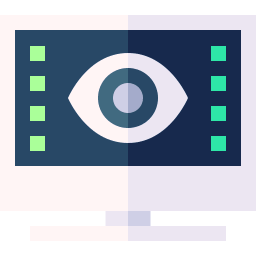 Computer eye electronic technology icon Computer eye electronic technology icon