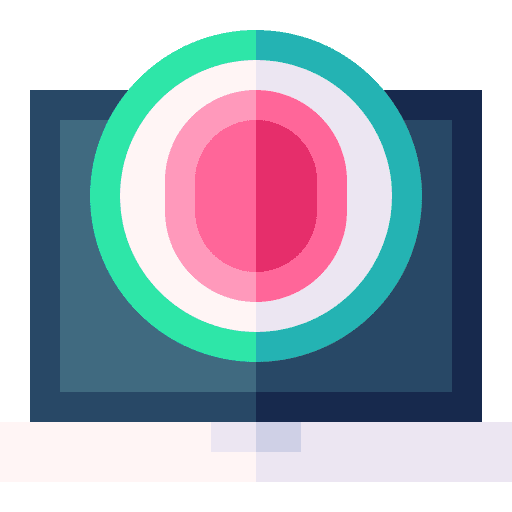 Laptop computing artificial intelligence technology icon Laptop computing artificial intelligence technology icon