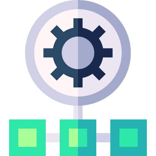 Network setting system gear icon Network setting system gear icon