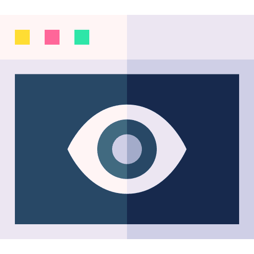 Web seo and web ui vision icon Web seo and web ui vision icon