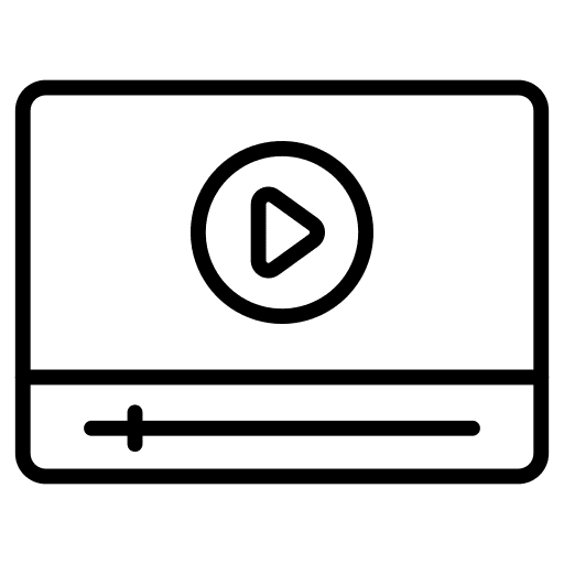 Video player movie music and multimedia multimedia option icon
