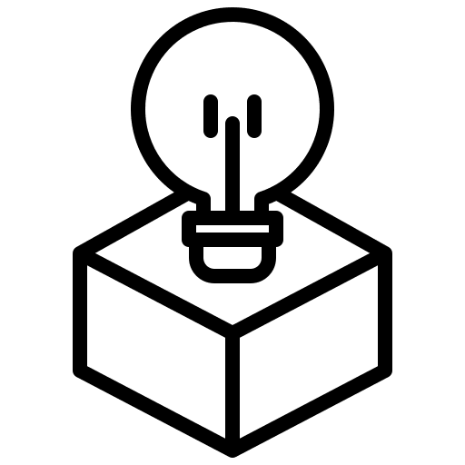 Idea creative bulb create icon Idea creative bulb create icon