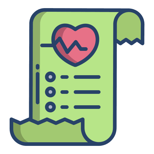 Heart beat heart beat invoice files and folders icon