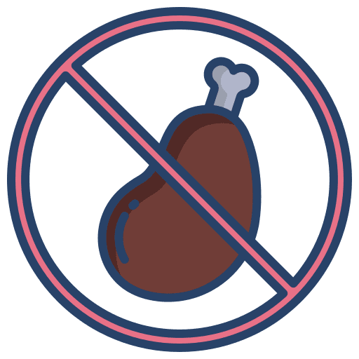 No chicken food and restaurant sign no chicken icon