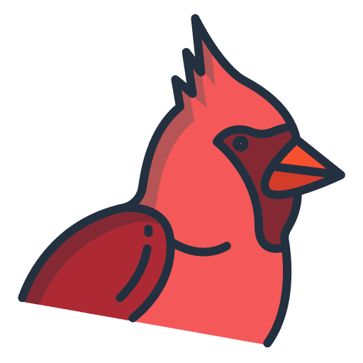 Cardinal ornithology zoology bird icon Cardinal ornithology zoology bird icon