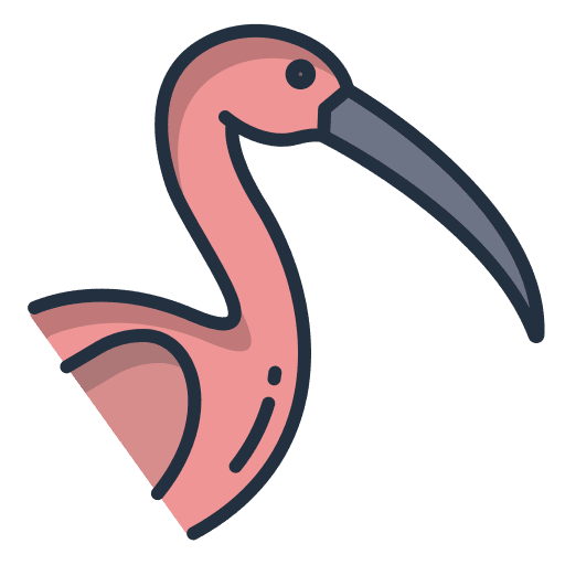 Flamingo ornithology zoology animals icon Flamingo ornithology zoology animals icon