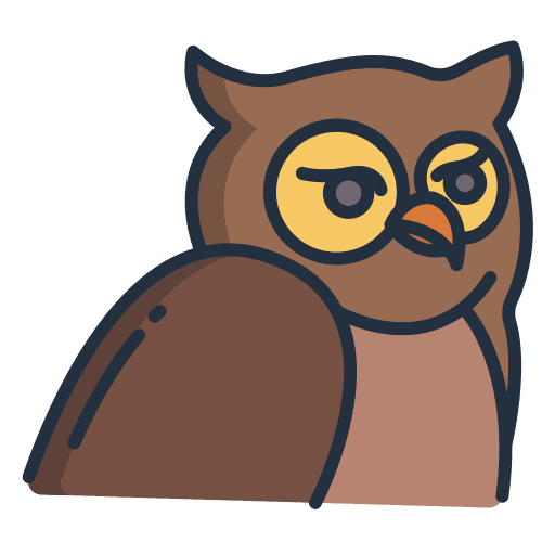 Owl bird animals hunter icon Owl bird animals hunter icon
