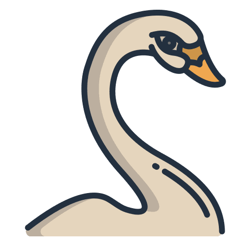 Swan bird animal kingdom zoology icon Swan bird animal kingdom zoology icon