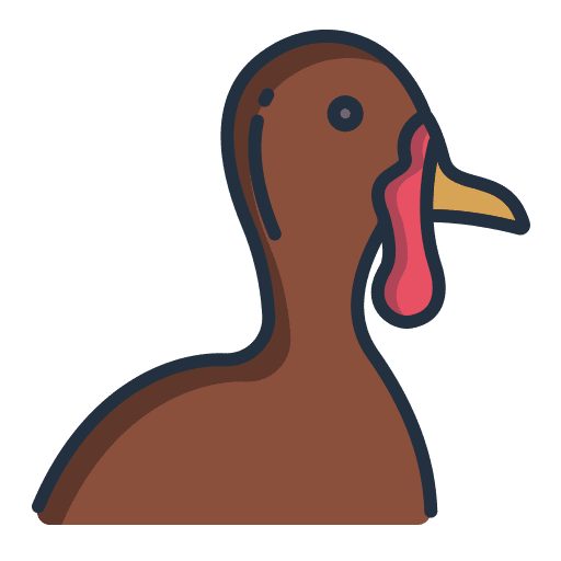 Turkey thanksgiving bird animals icon Turkey thanksgiving bird animals icon