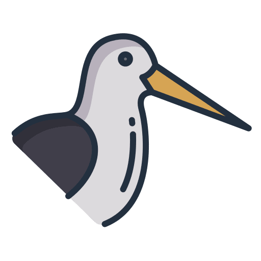 Oystercatcher bird animal kingdom wild life icon Oystercatcher bird animal kingdom wild life icon