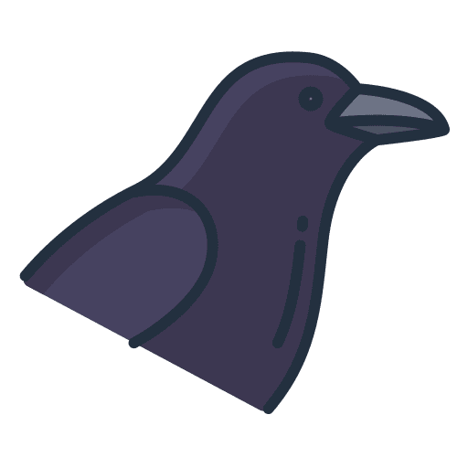 Raven fear halloween horror icon Raven fear halloween horror icon
