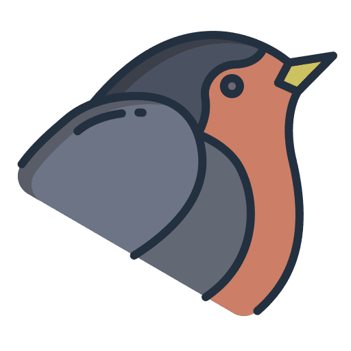 Robin animals ornithology bird icon Robin animals ornithology bird icon