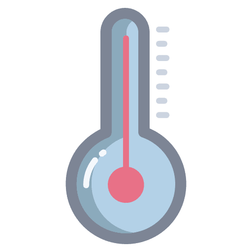Thermometer fahrenheit thermometer heating icon