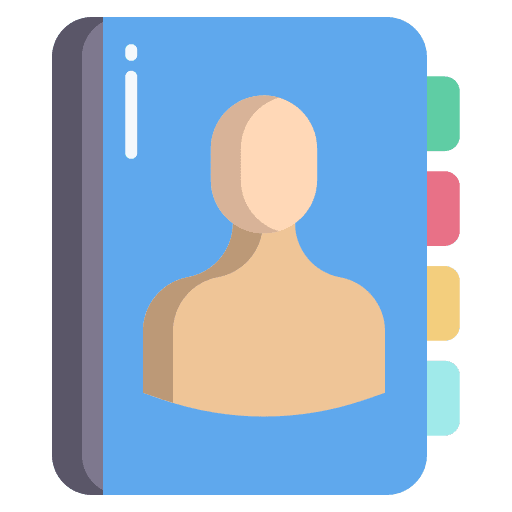 Contact book contact person contact book agenda icon