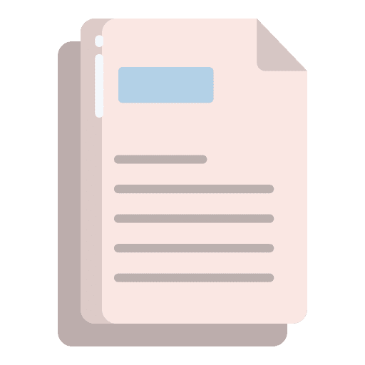 Document files and folders document business and finance icon