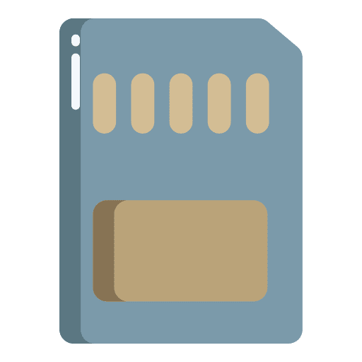 Memory card sim card smartphone technology icon