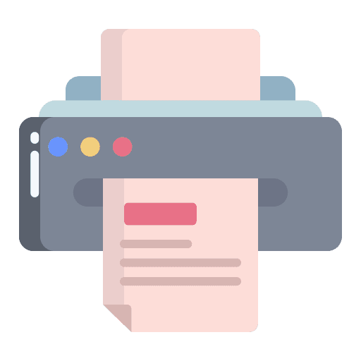Print technology print ink icon