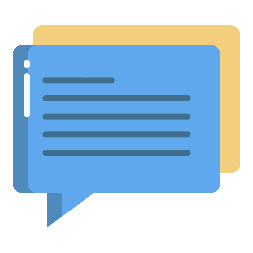Chat chat chat box speech bubble icon