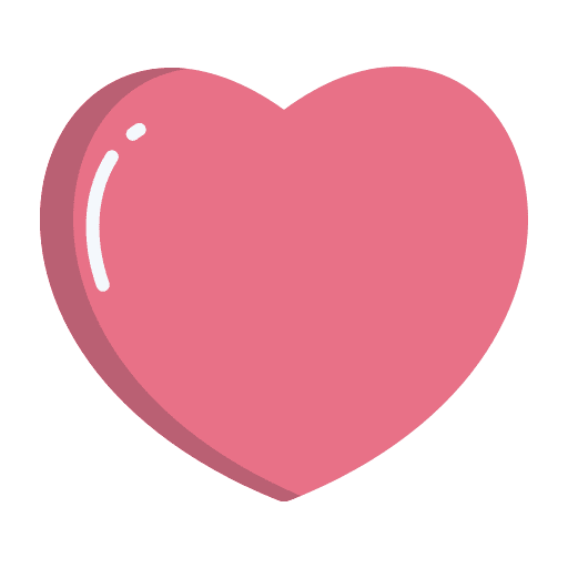 Heart valentines day loving love and romance icon