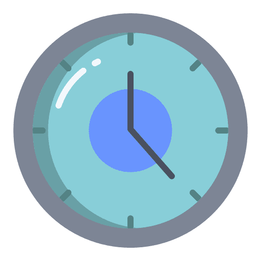 Time time and date time circular clock icon
