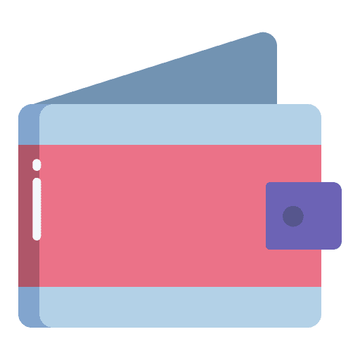 Wallet card money business and finance icon